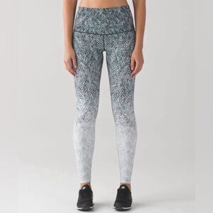 Lululemon Wunder Under Pant Hi-Rise Alpine Dazzle Nulux - size (6)